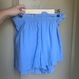Light blue high waisted shorts